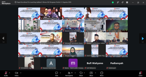 Rapat Koordinasi Pra-Launching Aplikasi E-Monev Indikator Kinerja Utama
