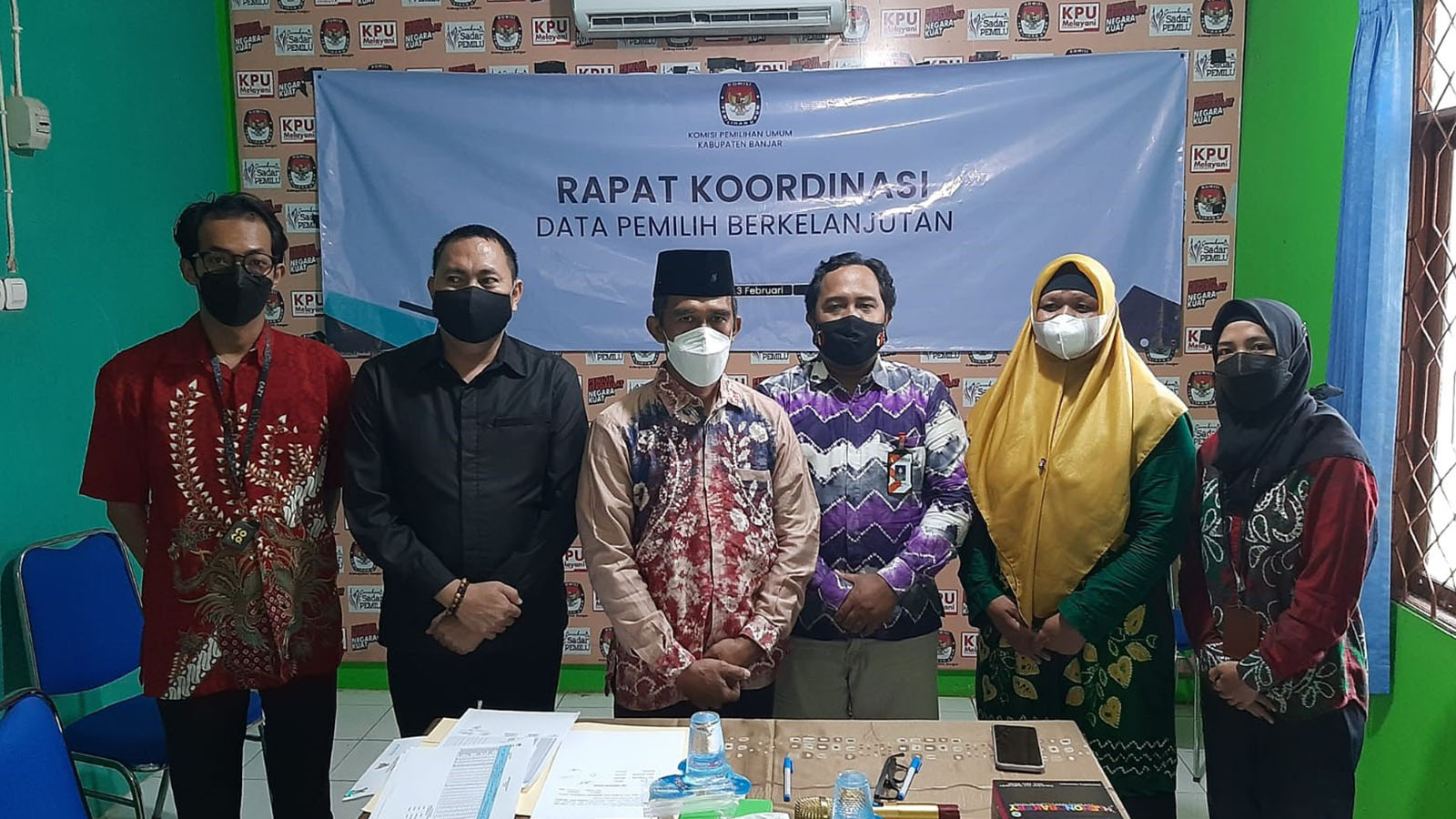 KPU, Disdukcapil dan Bawaslu Banjar Laksanakan Rapat Koordinasi Terkait Data Pemilih Berkelanjutan (DPB)