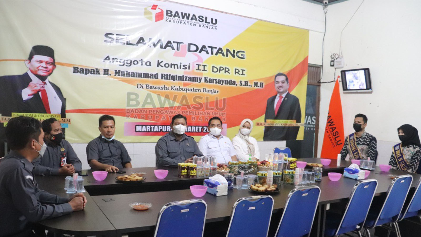 Kunjungan Kerja Anggota Komisi II DPR-RI ke Bawaslu Kabupaten Banjar