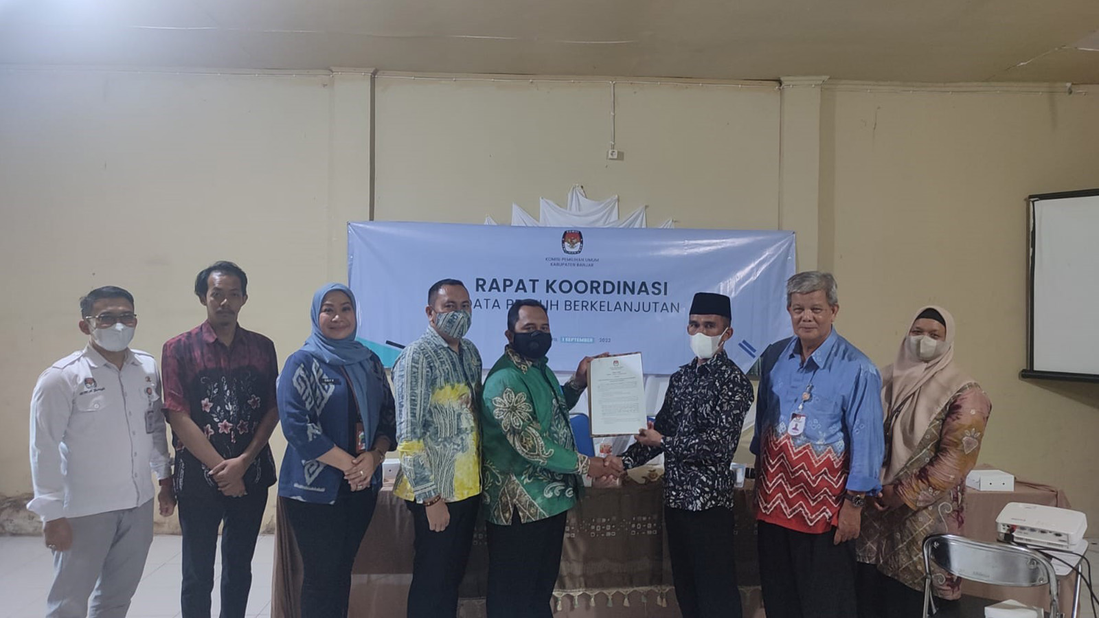 Rapat Koordinasi Pemutakhiran Daftar Pemilih Berkelanjutan (PDPB) periode Agustus 2022
