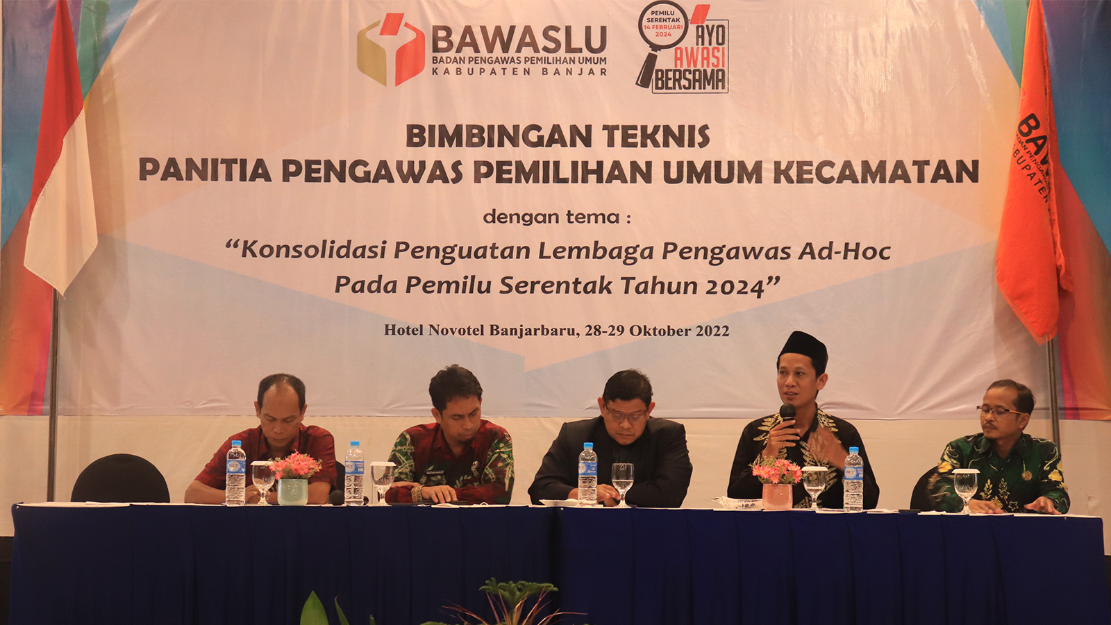Pasca Pelantikan, Bawaslu Banjar Berikan Bimtek Kepada Anggota Panwascam Se-Kabupaten Banjar
