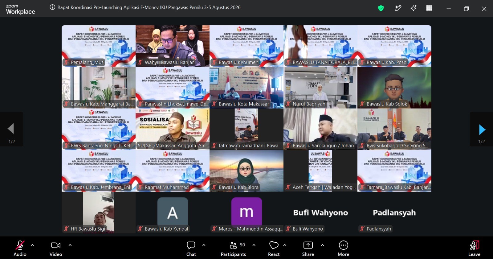 Rapat Koordinasi Pra-Launching Aplikasi E-Monev Indikator Kinerja Utama