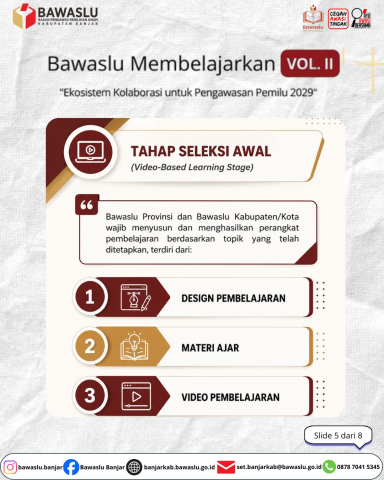 bawaslu membelajarkan