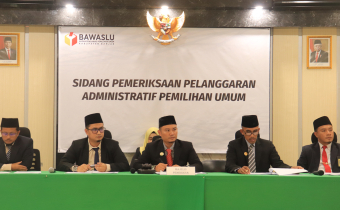 Sidang Kedua Penanganan Pelanggaran Administrasi Pemilu, Bawaslu Banjar Dengarkan Jawaban Terlapor