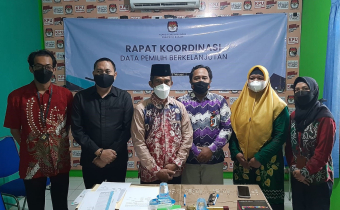 KPU, Disdukcapil dan Bawaslu Banjar Laksanakan Rapat Koordinasi Terkait Data Pemilih Berkelanjutan (DPB)