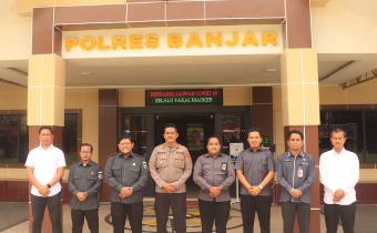 Wujudkan Pemilu 2024 yang Berkualitas, Bawaslu Banjar Audiensi ke Polres Banjar