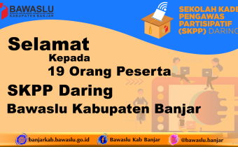 Inilah Peserta SKPP Bawaslu Kabupaten Banjar