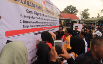 Satu Tahun Menuju Pemilu 2024, Bawaslu Banjar Gelar Apel Siaga Pengawasan
